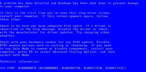 XP BLUE SCREEN